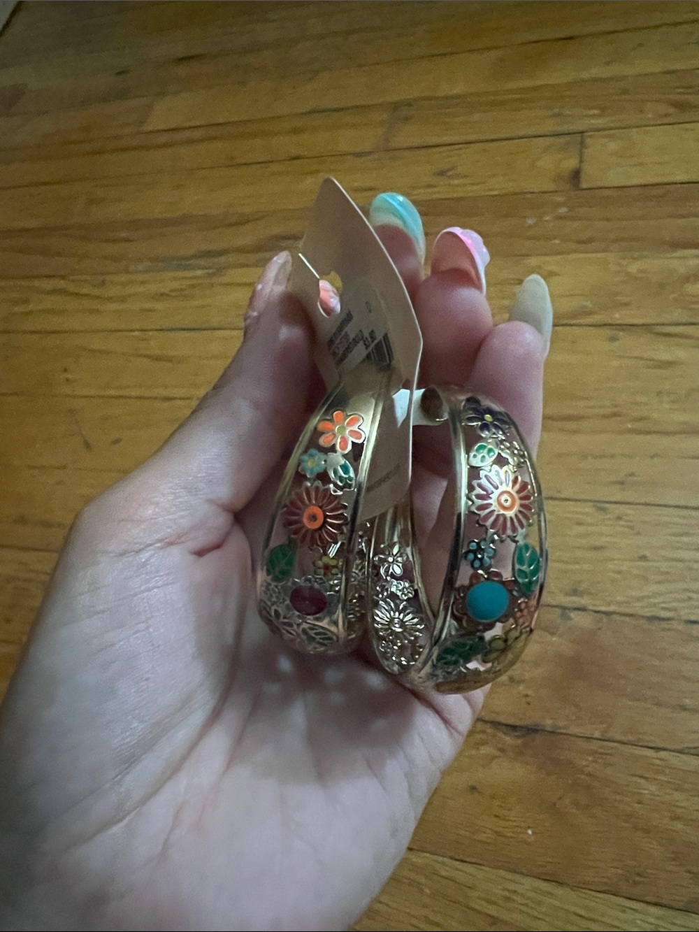 Floral earrings